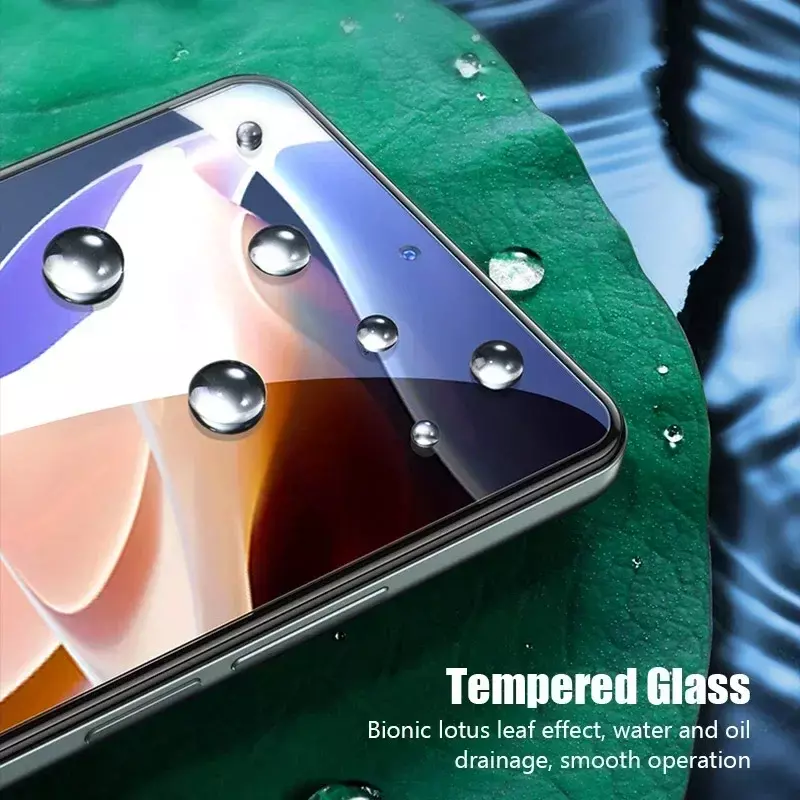 Kaca Tempered, pelindung layar untuk Redmi Note 12 11 10 9 8 7 Pro Plus 12S 11S 10S 9S 9T kaca