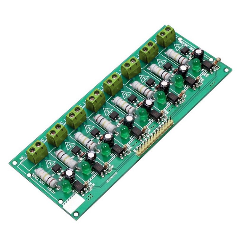 8-kanałowy moduł optocouplera 220V AC moduł procesorów MCU TTL PLC