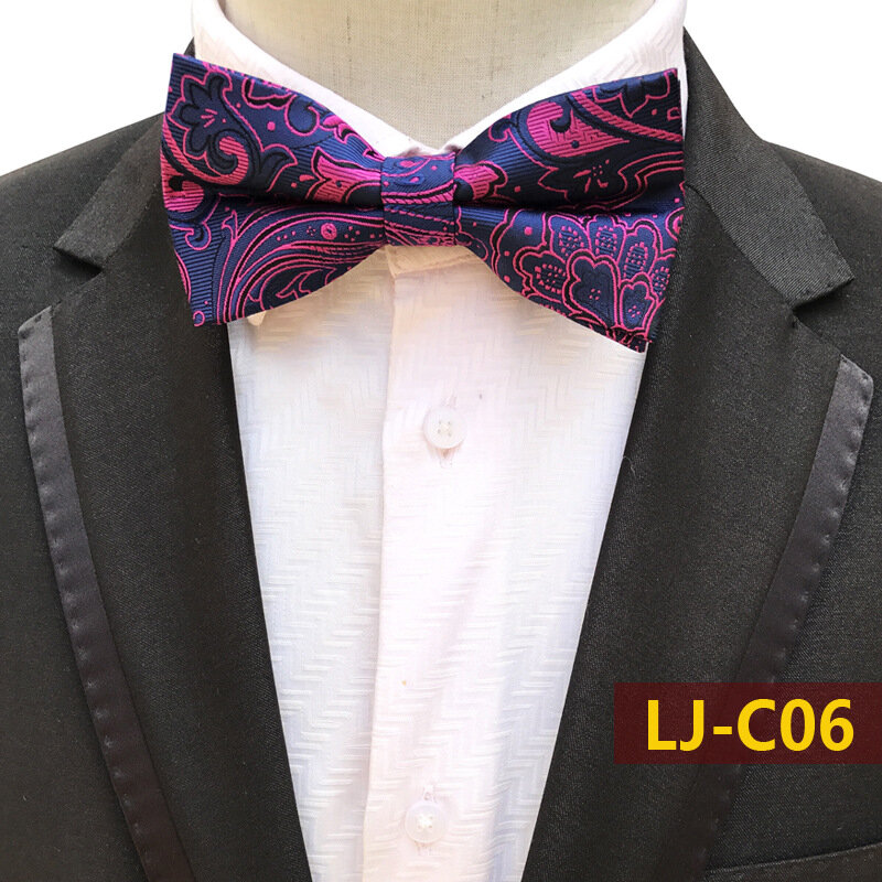 Gravata borboleta para homem de luxo jacquard gravata borboleta coreano noivo arco noeud papillon homme masculino acessórios