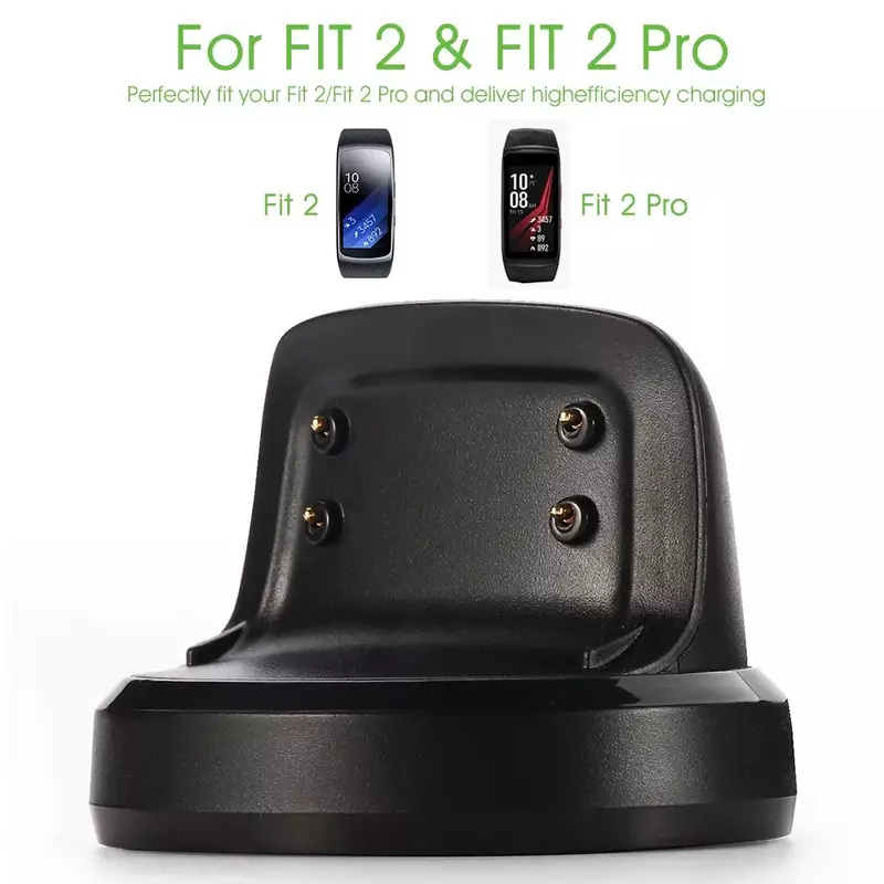 Kabel pengisi daya USB untuk Samsung Gear Fit2 Pro SM-R365/ Gear Fit2 SM-R360 pengisi daya pengganti jam tangan pintar untuk Gear Fit 2