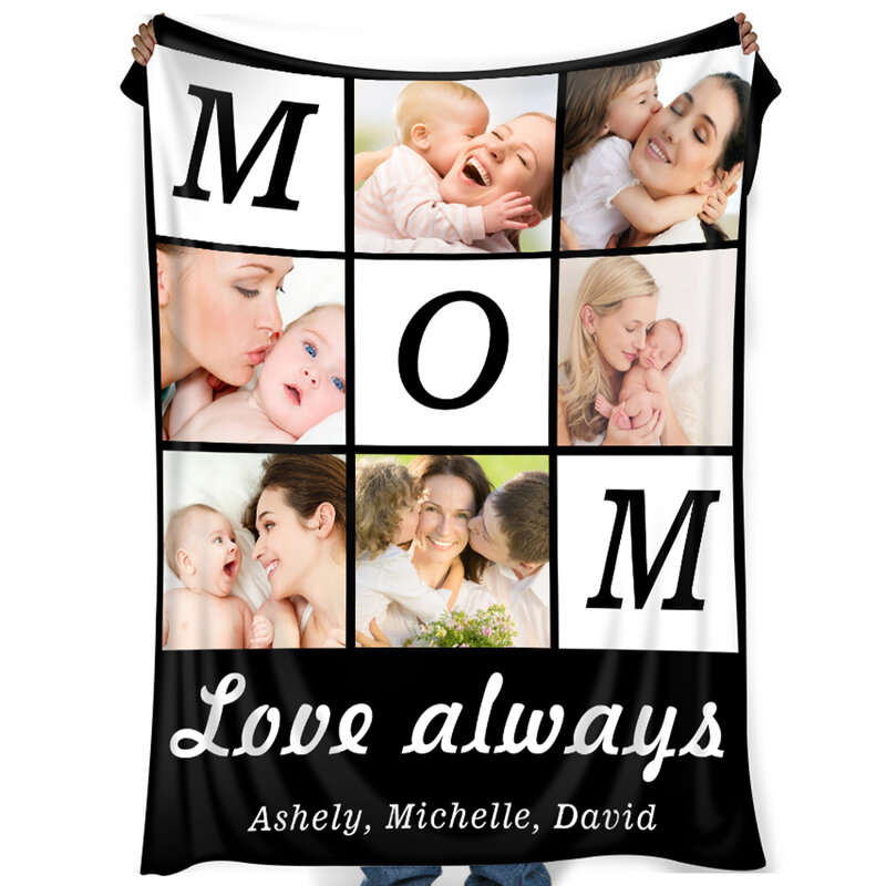Hadiah pribadi untuk ibu, selimut khusus, foto khusus untuk teman-teman wanita, selimut, hadiah suami untuk ibu istri