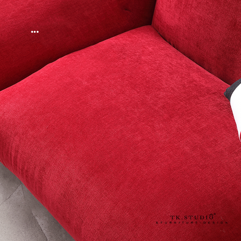 Moderno e minimalista sofá de tecido macio decoração designer recomenda pequeno apartamento americano net vermelho móveis da sala estar