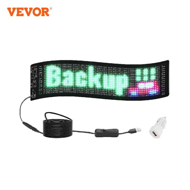VEVOR Custom Text Animation Pattern Display Board Bluetooth APP Control Message Shop Sign for Store Business Car Bar Advertising