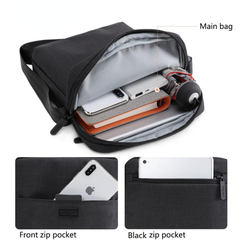 ถุงผ้าใบไหล่กระเป๋า Casual Crossbody กระเป๋ากันน้ำไหล่กระเป๋าสำหรับกระเป๋าเป้สะพายหลังกระเป๋าเป้สะพายหลัง