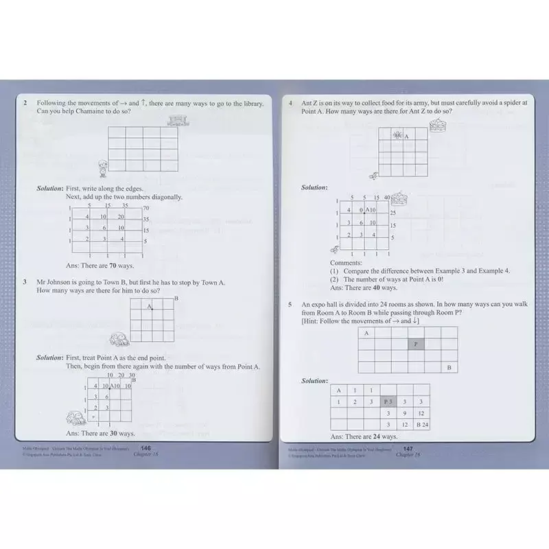 5 libri/Set SAP mathics Olympiad Math workbook problemi matematici inglesi libri didattici