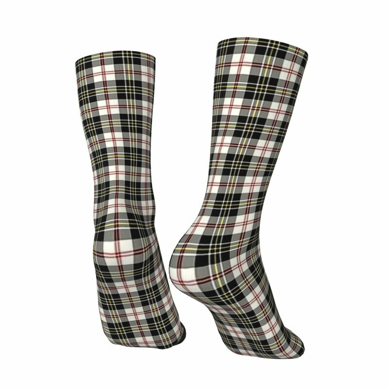 Calcetines estampados divertidos y cálidos para hombre y mujer, calcetín Unisex de celosía de tartán, estilo callejero, Clan MacPherson
