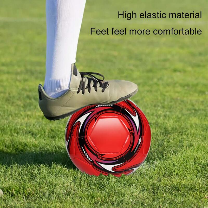 Bola Sepak Bola ukuran standar 5 ", bola sepak bola karet elastis tahan bocor, bola sepak bola kampus ukuran standar 5