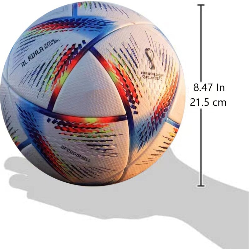 Bola Sepak bola ukuran 5 pria wanita PU kualitas tinggi bola sepak bola mulus Latihan Bola Sepak untuk anak-anak dewasa permainan olahraga luar ruangan