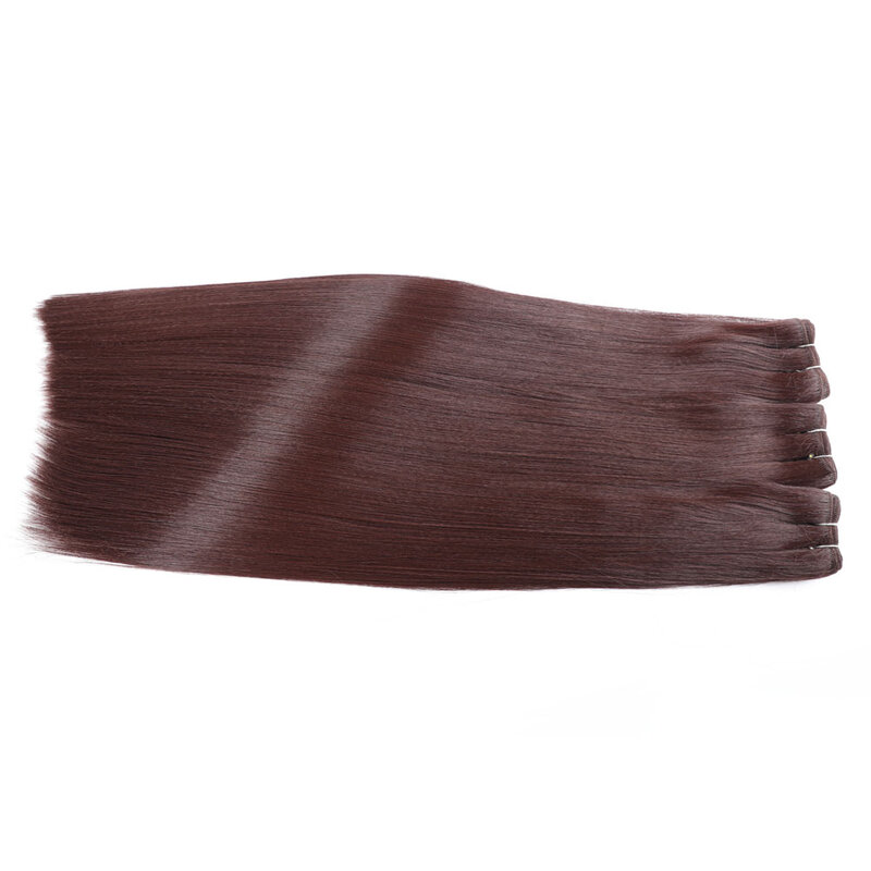 Mechones de pelo lacio de hueso para mujeres negras, extensiones de cabello orgánico ondulado, Rubio, 8-26 pulgadas, 1/2/3 piezas/lote