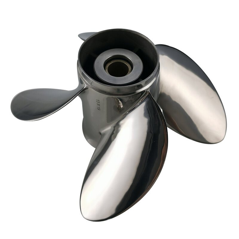 4-Лопастной морской подвесной двигатель пропеллера из нержавеющей стали, 13*19, 60-130HP