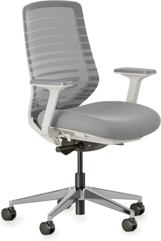 Cadeira ergonômica do ramo com apoio lombar ajustável, Cadeira de mesa versátil, Encosto de malha respirável, Rodas lisas