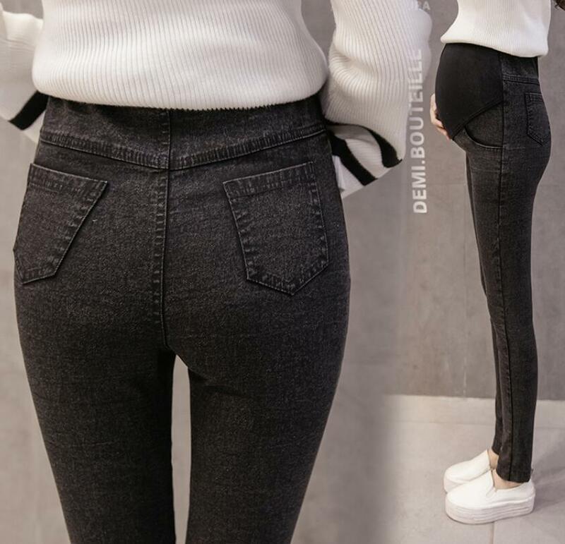 Джинсы для беременных демисезонные джинсовые брюки-карандаш с застежкой-молнией для беременных рваные брюки-карандаш