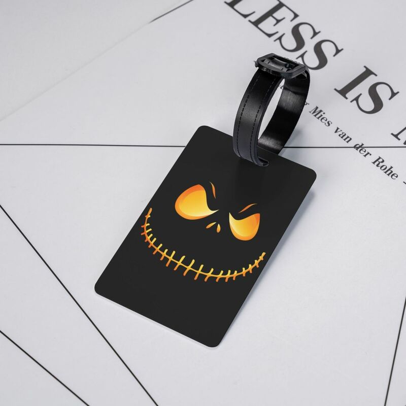 Benutzer definierte Albtraum vor Weihnachten Gepäck anhänger Halloween Film Jack Skullington Reisetasche Koffer Privatsphäre Abdeckung ID-Etikett