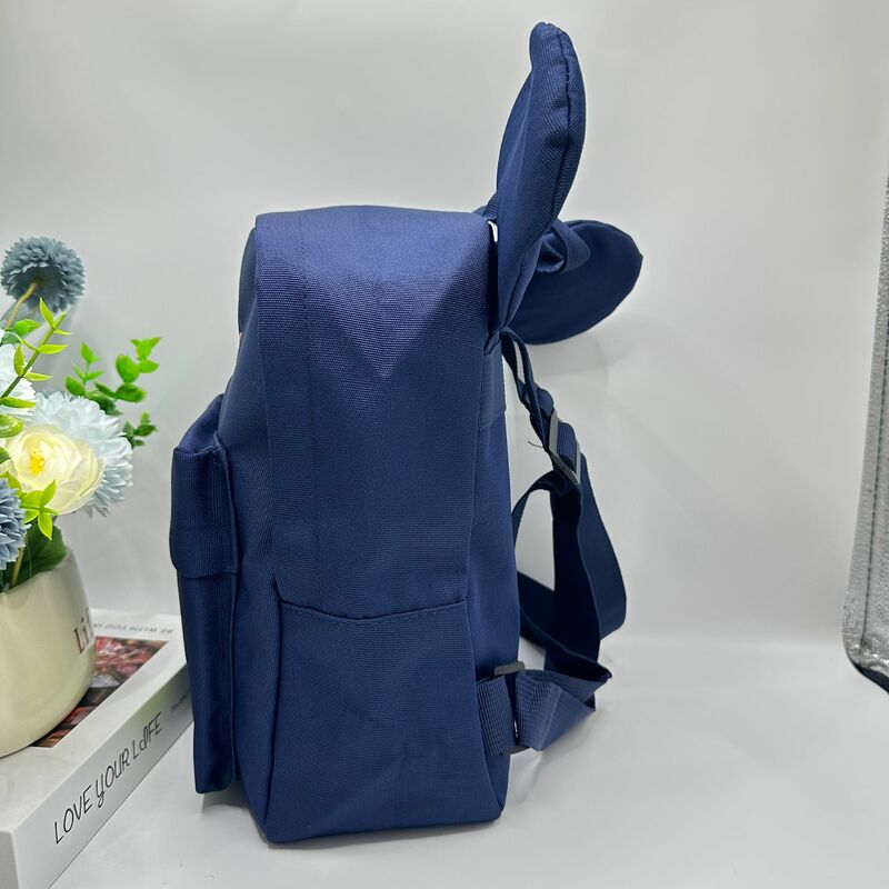 Bolsa de viaje personalizada con hilo de colores para bebé, bolsa de libros personalizada con nombre bordado, bolsa de dibujos animados para niños y niñas