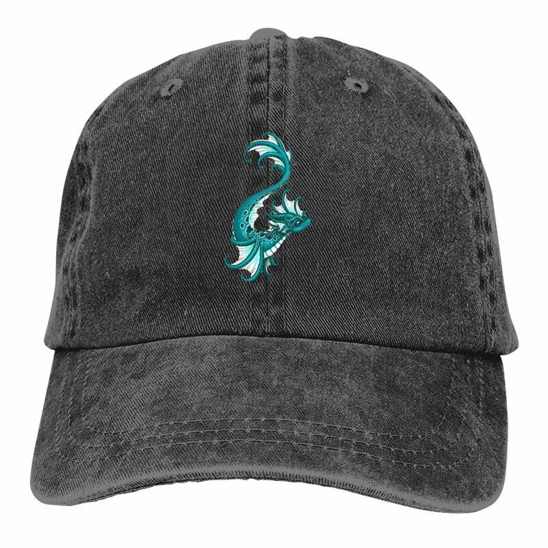 Summer Cap Sun Visor Water Dragon Hip Hop Caps Dragon Design Cowboy Hat Peaked Hats