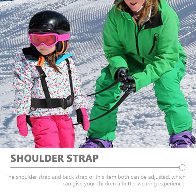 Arnés de esquí para niños, correa de equilibrio anticaída, cinturón de enseñanza de nailon, accesorio de mantenimiento de Patinaje