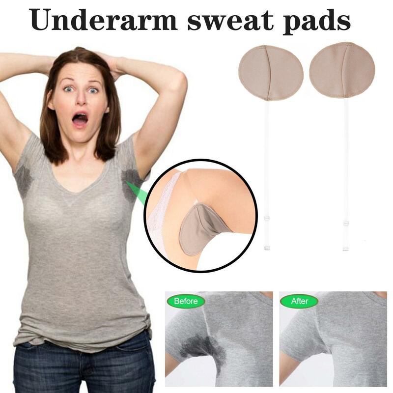 Underarm Sweat Pads Washable Armpit Sweat Absorbing Perspiration Pads Absorbent Pad Dress Sweat Guards Shoulder Deodorant N3P3