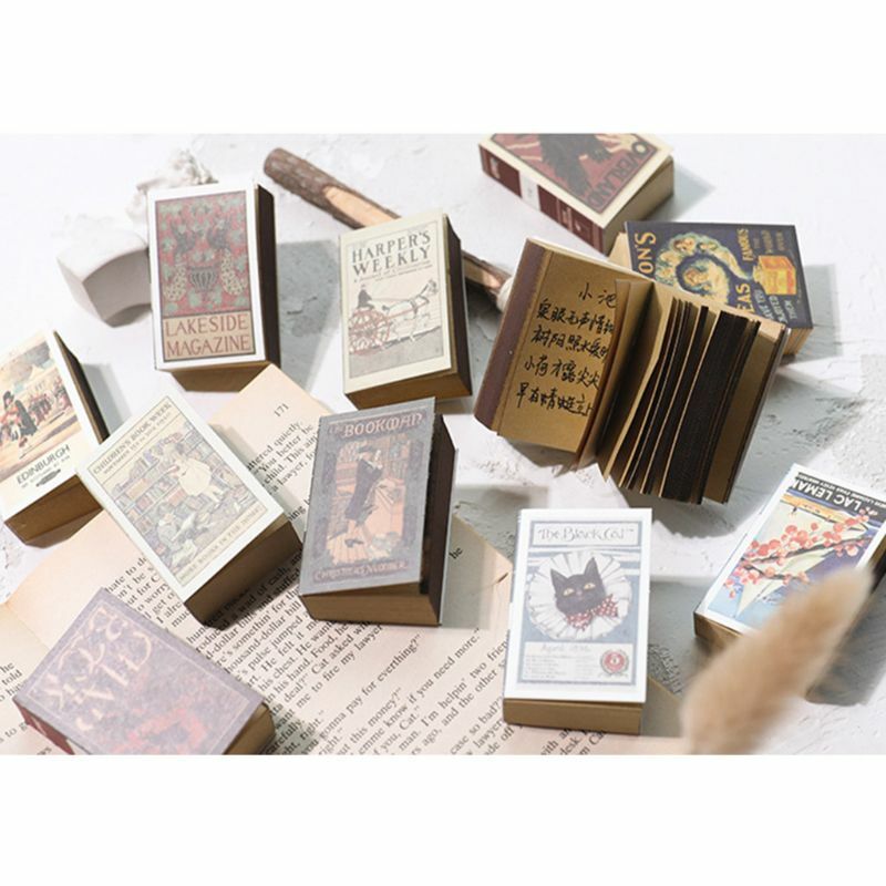 Novelty Notepad Match Case-like Notes Papers Pocket Memo Book for Kids Adults