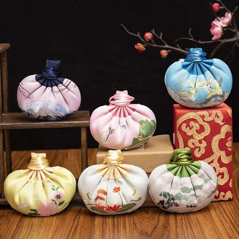 Праздничные сумки из парчовой ткани с изображением дракона и лодки, сумки на удачу, китайские аксессуары для одежды, украшения для автомобиля в китайском стиле, кошелек