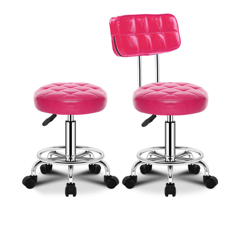 Cadeira de rotação de elevação vermelha personalizada, cadeiras de barbeiro, cadeira de beleza, salão de manicure, cabeleireiro, esteticista, móveis para casa
