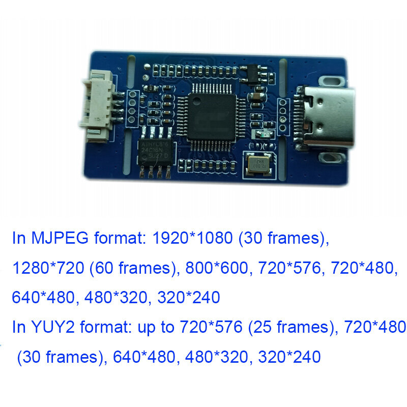 CVBS para USB Módulo de Câmera Digital, captura de Sinal Analógico, UVC Drive para Android, Plug and Play
