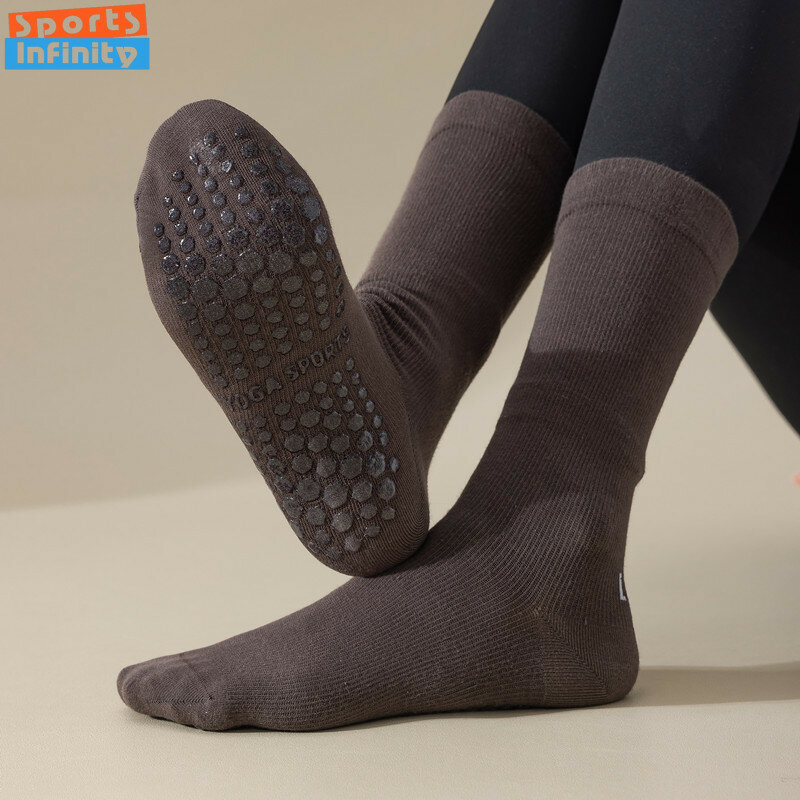 Frauen Kompression socken Strümpfe profession elle Pilates Socken Baumwolle Silikon Anti-Rutsch-Yoga-Socken Boden Fitness Fitness Sport Socke