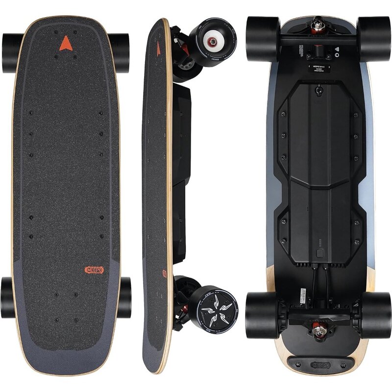 Skateboard elettrico con telecomando, velocità massima di 28 MPH, portata di 11 miglia, carico massimo di 330 libbre, incrociatore di acero per adulti e adolescenti, Mini5