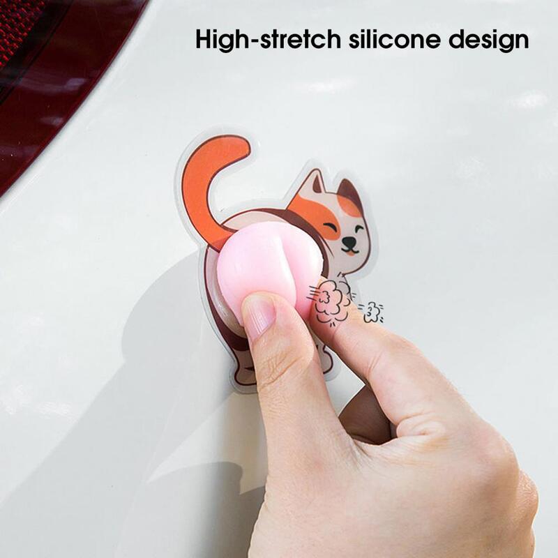 Bumper Stickers 3Pcs Exquisite Anti-collision Waterproof  3D Cartoon Anti-scratch Bumper Stickers for Home
