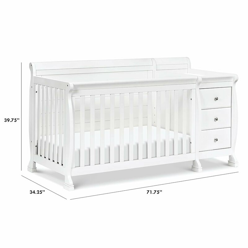 4-in-1 Convertible Crib and Changer Combo