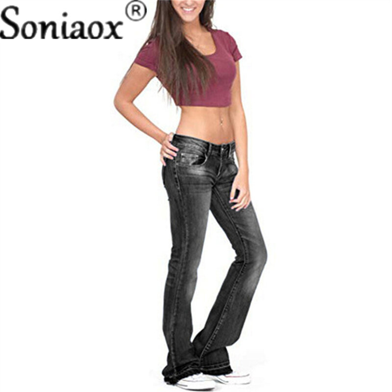 Jeansy rozkloszowane damskie Vintage spodnie dżinsowe moda Stretch spodnie z kieszenią Casual luźne proste spodnie Streetwear dżinsy z szeroką nogawką 2022