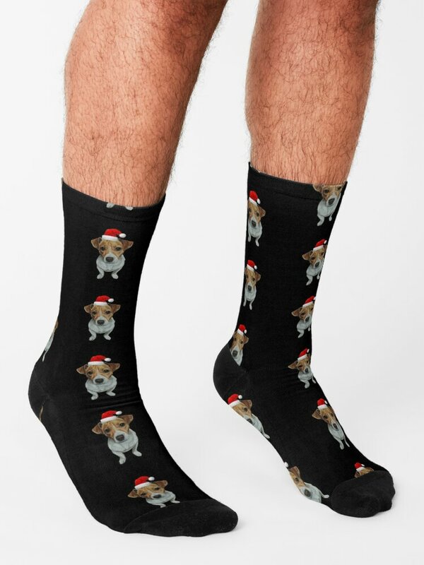 ChristmasJack Russell Terrier Socks golf cute socks non-slip soccer socks Socks Women Men's