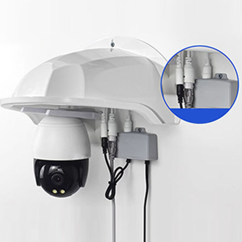Security Camera Top Cover Protective Roof Accessory Simple Installation Professional Durable Waterproof Rain Sun Shade Universal