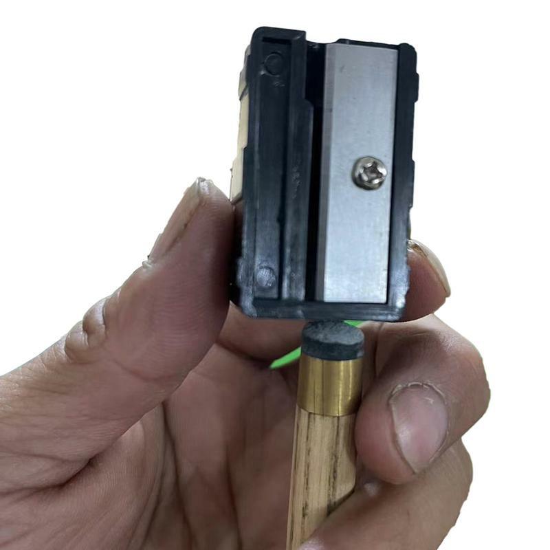 Cue Tip Corrector biliardo Mini Cue Tip Corrector Shaper Tip Repair Equipment per stecche da biliardo a forma di temperamatite per