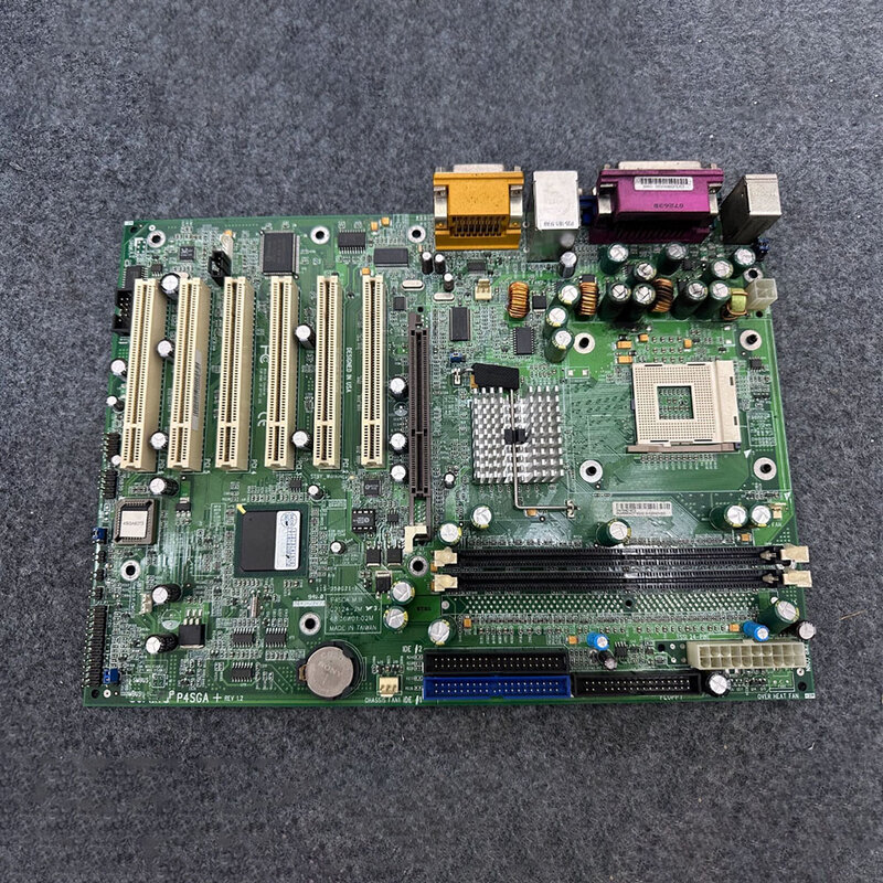 اللوحة الأم لمعدات الكمبيوتر الصناعية ، Supermicro P4SGA + REV ، 6 فتحات PCI