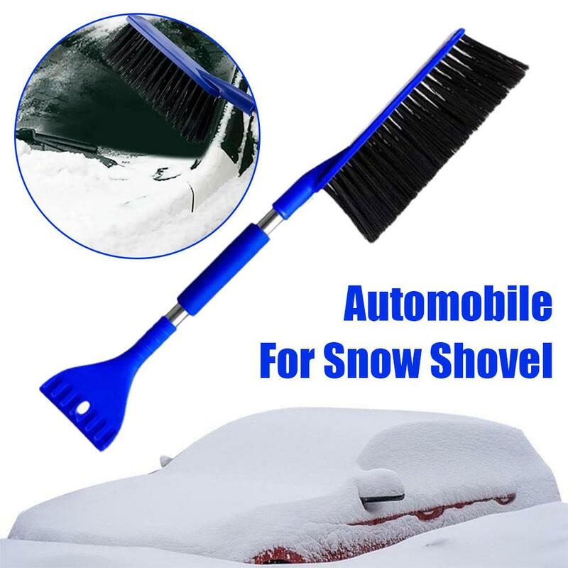 Herramienta de eliminación de nieve desmontable multifuncional para coche, raspador de invierno, limpieza de coche, pala de invierno, W9S4