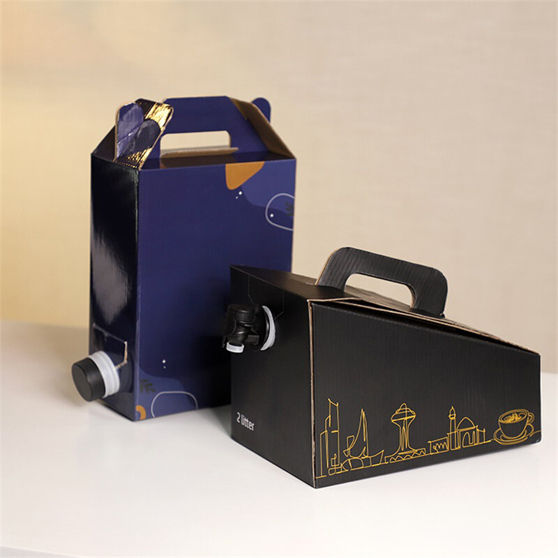Customized productLOKYO popular aluminum foil bag wine water takeaway eco friendly coffee box