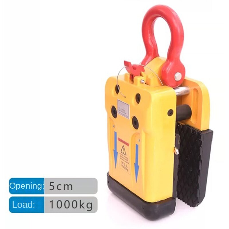 1000kg HT-001 Stone Slab Lifter with White/Black Rubber Lined Grip Range 15mm-60mm Granite Marble Stone Slate Clip Lifting Tools