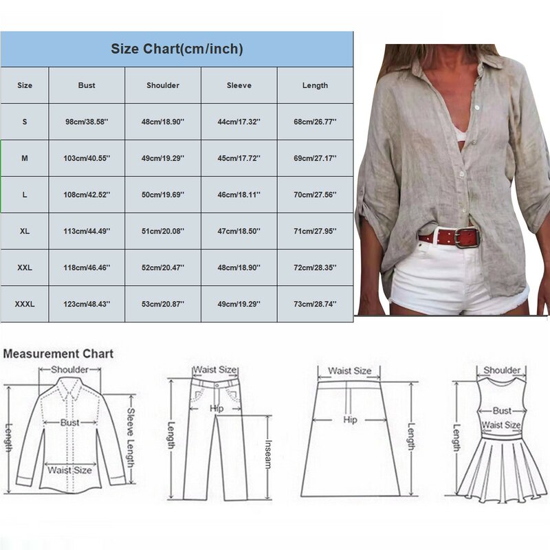 بلوزة من القطن والكتان قمصان نسائية صيفية بلون سادة وأكمام قصيرة بأزرار سترة علوية للمكتب ملابس خارجية عتيقة