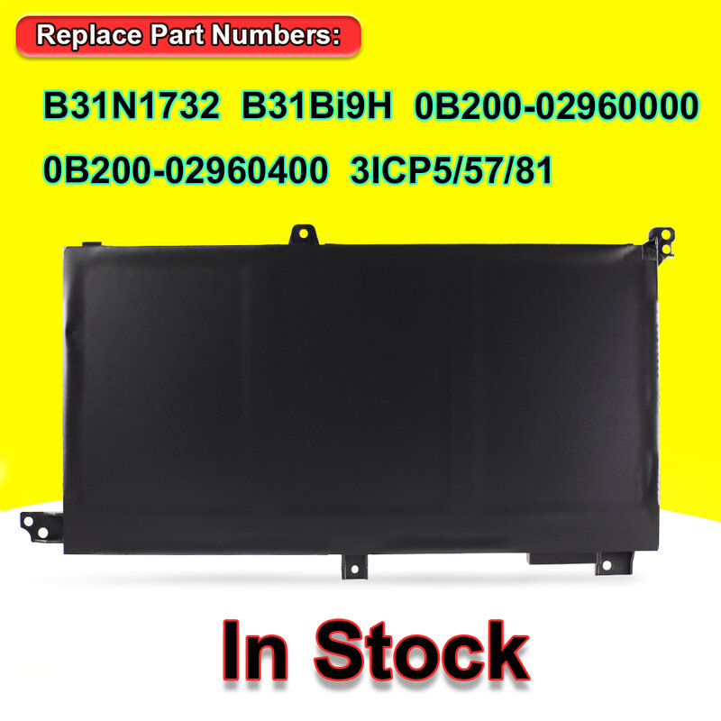 NEW B31N1732 Laptop Battery For Asus VivoBook S14 S430FA S430FN S430UA X430UN R430FA R430FN X430FN X571G X571LH X571GT 42Wh