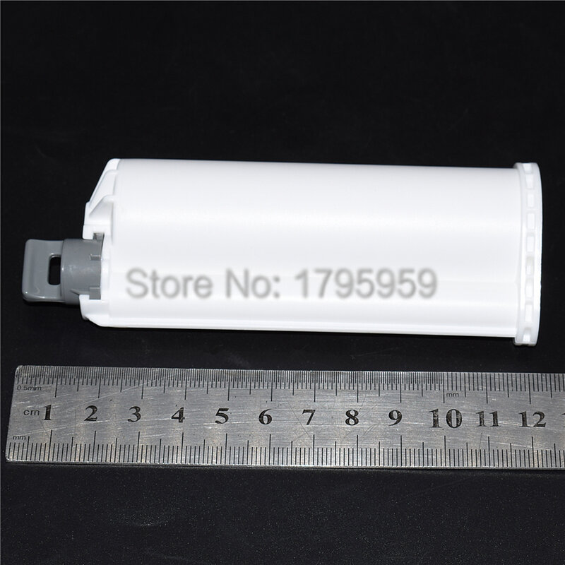1pc/5pc/20pcs Empty 10:1 Cartridges 50ml Epoxy Resin Glue Tube Dual-Barrel with Sealing Pistons for 50ml 10:1 AB Glue Guns Tools