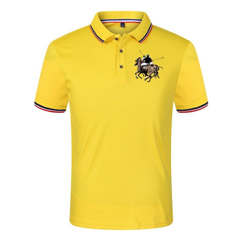 Marka hddhhh koszula męska koszulka Polo z krótkim rękawem nowa odzież letnie stylowe topy w stylu Streetwear