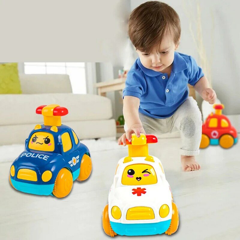 Coches de juguete para bebés de 1, 2 y 3 años, regalo para niños pequeños, camión de dibujos animados, juguetes educativos, coches extraíbles, 12 y 18 meses