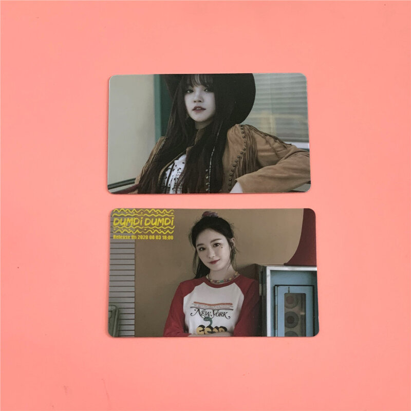 Kpop (G)I-DLE 버스 카드 스티커 포토카드 앨범, DUMDi DUMD 로모 카드, 전소연 미니 조미연 YUQI Yeh Shuhua 크리스탈 카드