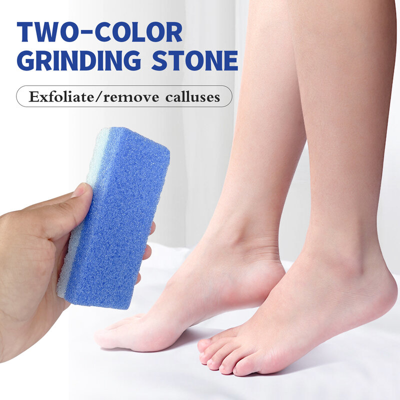 Pumice Stone Sponge Block Foot File, Scrubber, removedor de calos para pés, mãos, ferramentas de beleza corporal, esfoliação para remover a pele morta