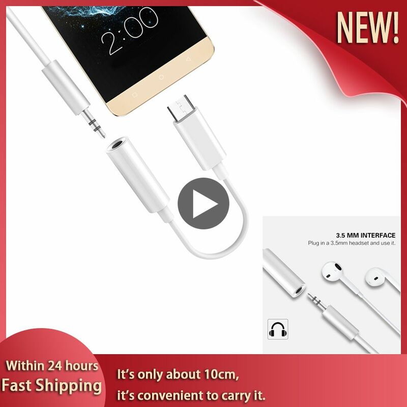 Earphone Cable Adapter USB-C Type C To 3.5mm Jack Headphone Cable Audio Aux Cable Adapter For Xiaomi Huawei For Smart Phone