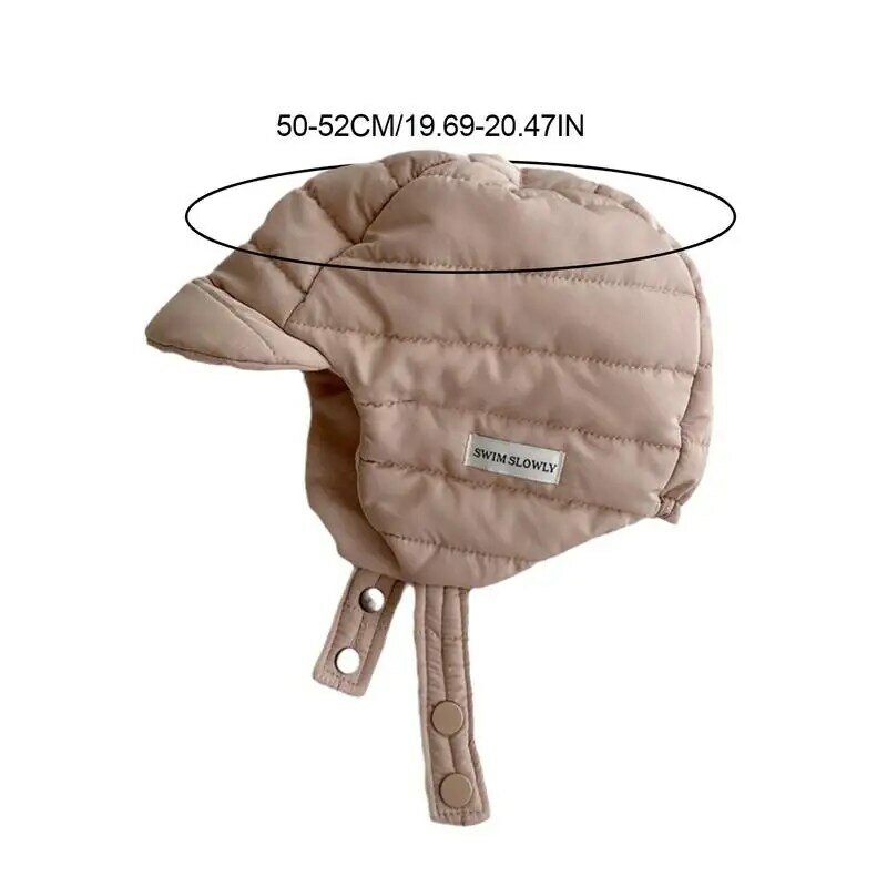 Baby Snow Hat Baby Cotton Flannel Ear Flaps Snow Hat Waterproof Kids Trapper Hat Cotton Flannel Earflap Pilot Hats Beanie For