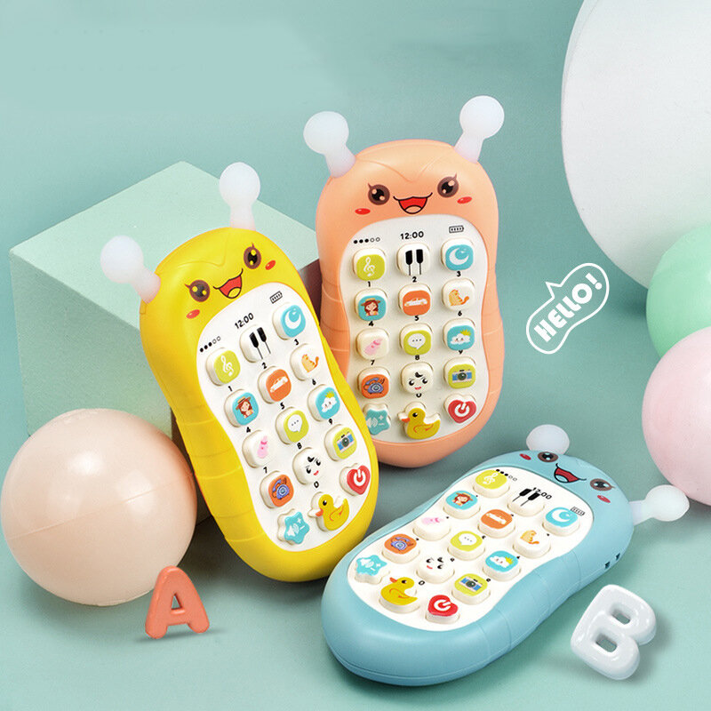 Educatief Speelgoed Voor Kinderen Baby Kauwbaar Bijtring Speelgoed Creatieve Simulatie Mobiele Telefoon Vroege Educatie Verhaalmachine