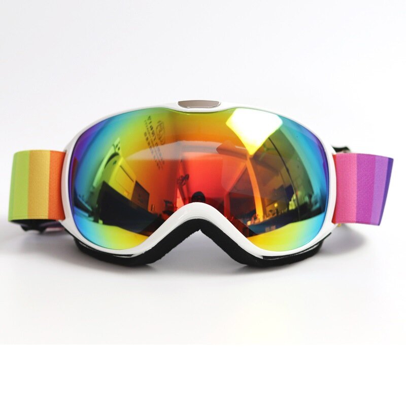 Незапотевающие двухслойные лыжные очки унисекс, лыжные походные очки для улицы, цветные защитные очки для детей, для сноуборда