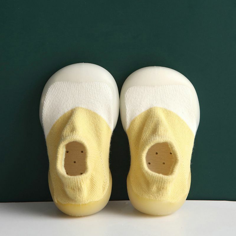 Newborn Baby Socks Shoes Girls Solid First Walkers Toddler Kids Boys Soft Robber Soled Floor Socks Infant Walking Shoes