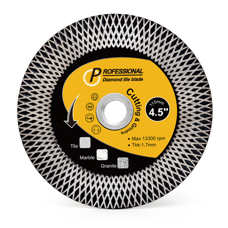115mm-125mm Diamond Tile Blade Turbo Grinding Blade For Ceramic Porcelain Artificial Stone Cutting Disc Grinding